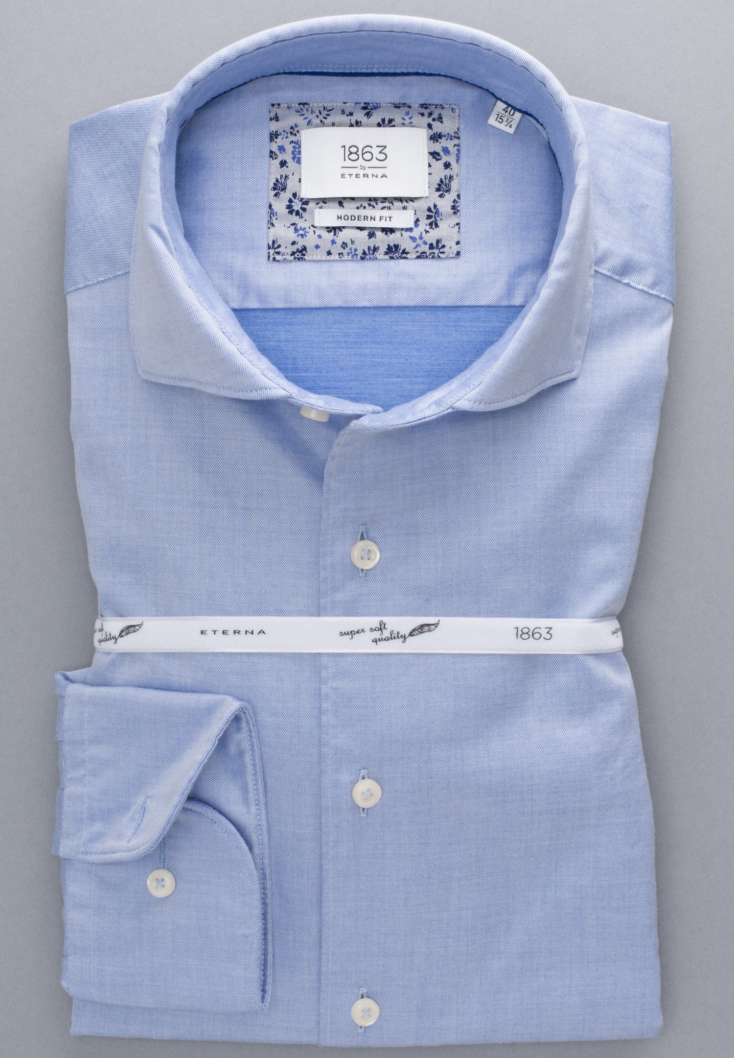 ETERNA Twill-Langarmhemd Herren Bügelleicht Super Soft Quality