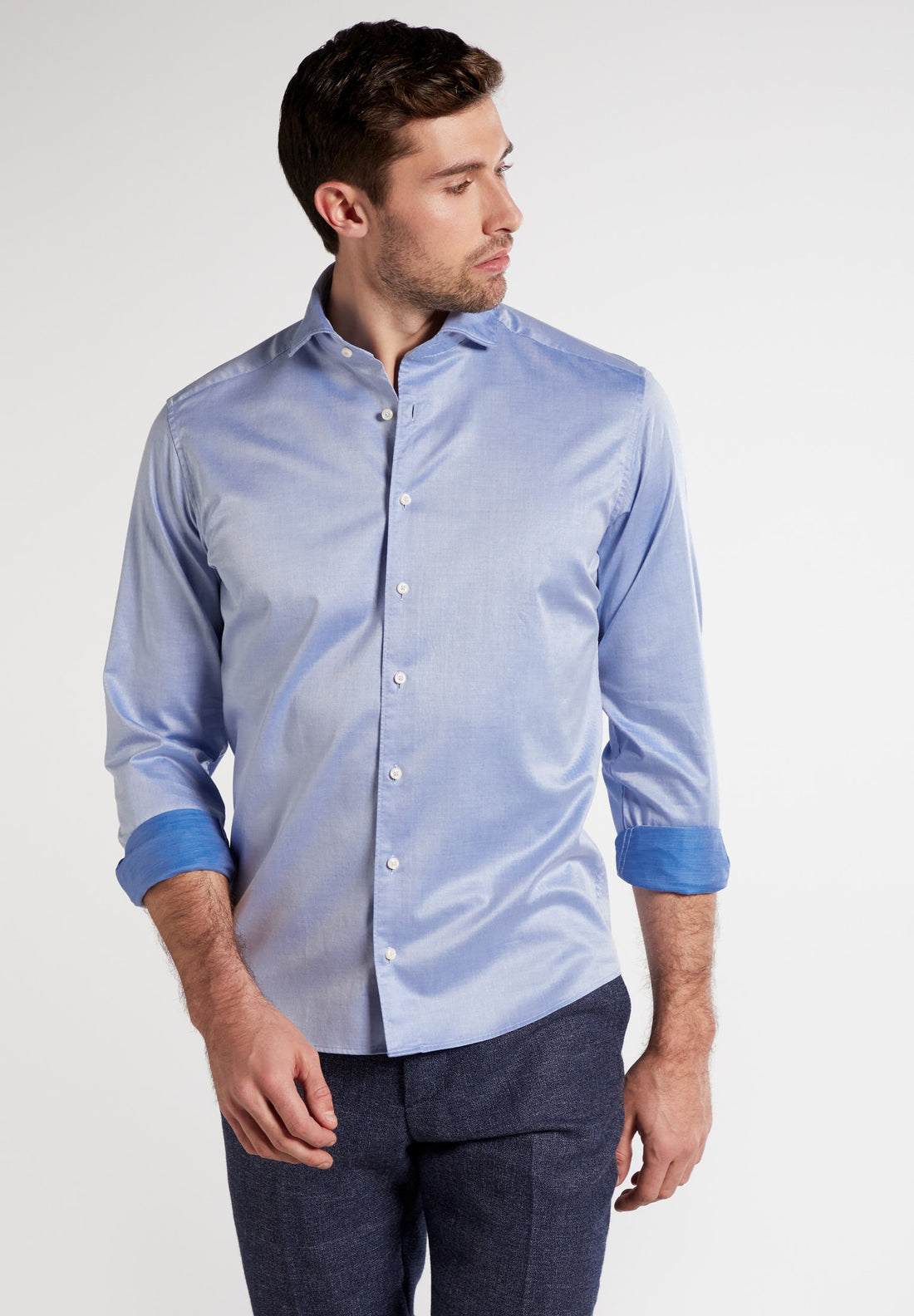 ETERNA Twill-Langarmhemd Herren Bügelleicht Super Soft Quality