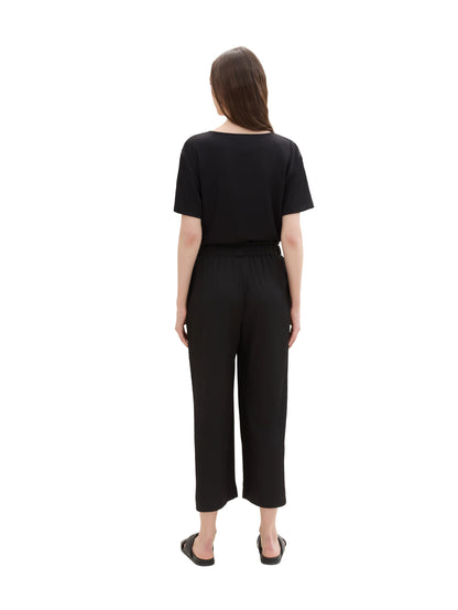 Tom Tailor Denim Male Damen Culotte Fit hoher Bundhöhe weites Bein verkürzte Länge