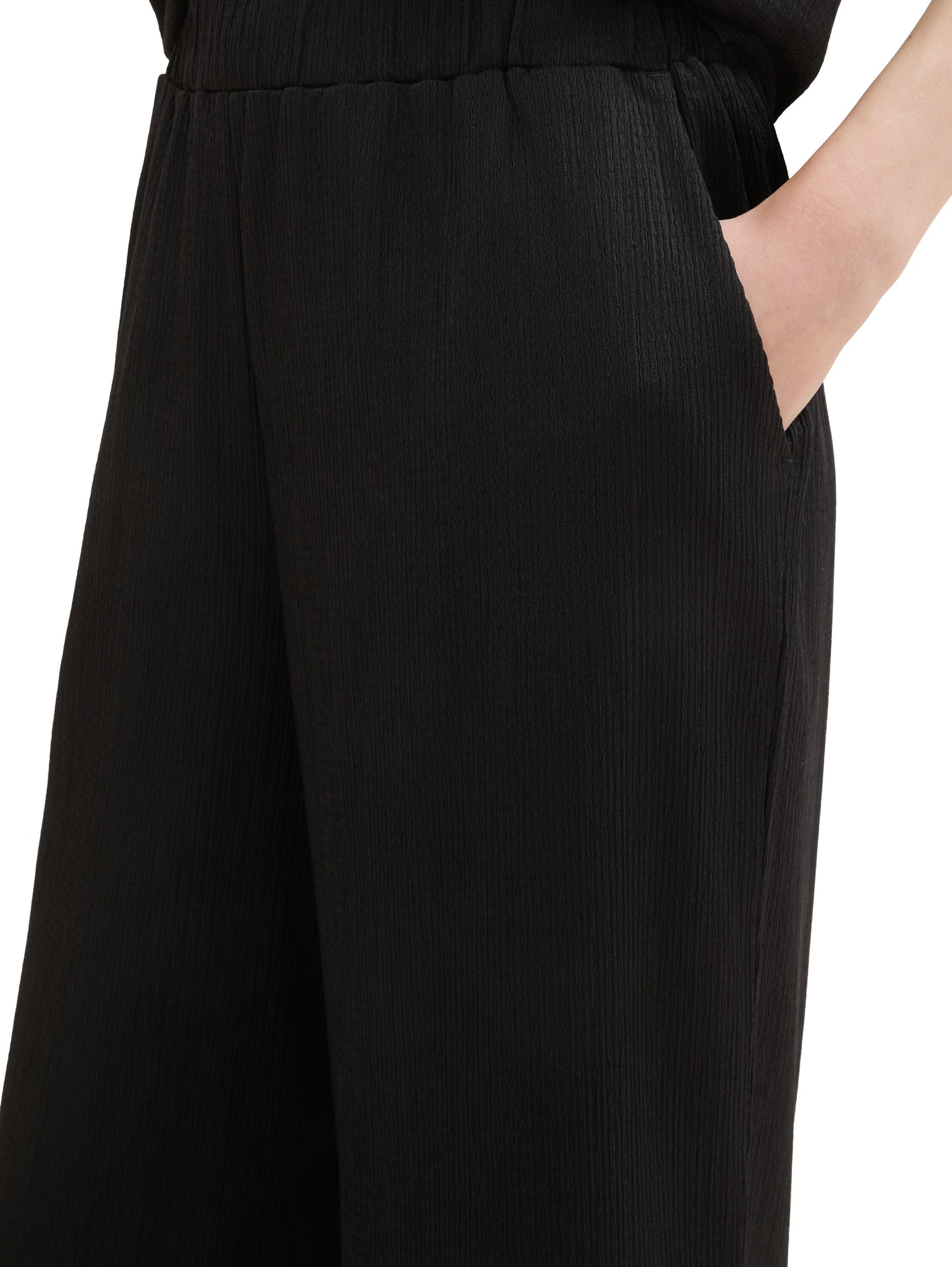 Tom Tailor Denim Male Damen Culotte Fit hoher Bundhöhe weites Bein verkürzte Länge