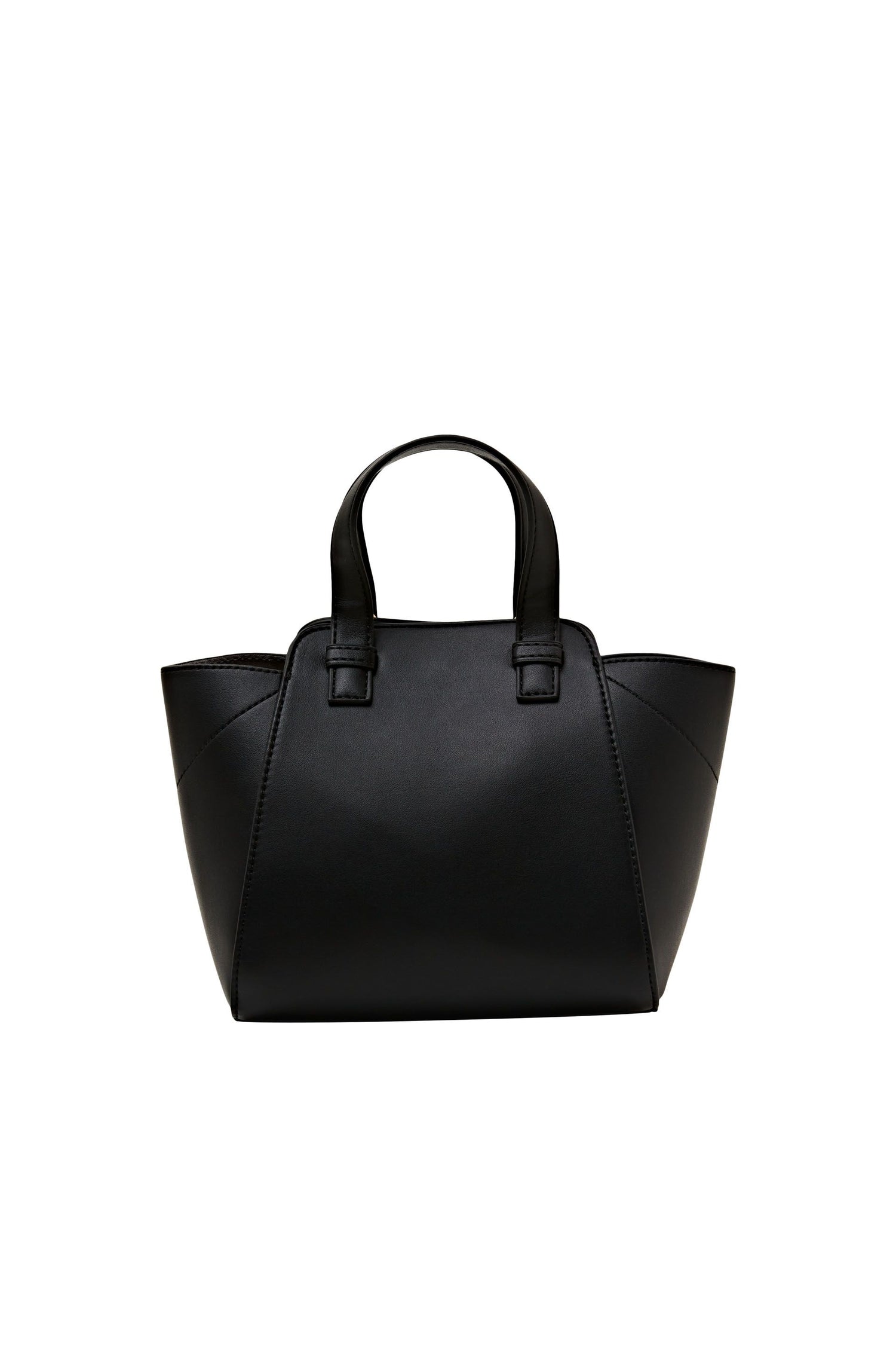 ESPRIT Damen Handtasche Lederimitat Logoprägung Schulterriemen