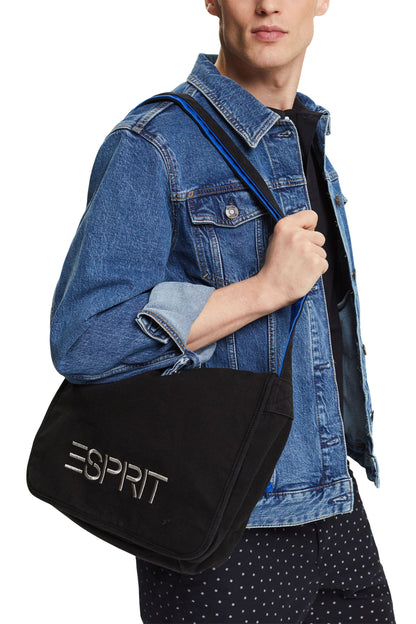 ESPRIT Herren Umhängetasche Logo Zweifarbig Baumwolle