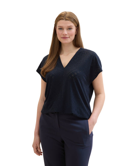 Tom Tailor Denim Male Regular Fit Erwachsene T-Shirt Polyester Elasthan