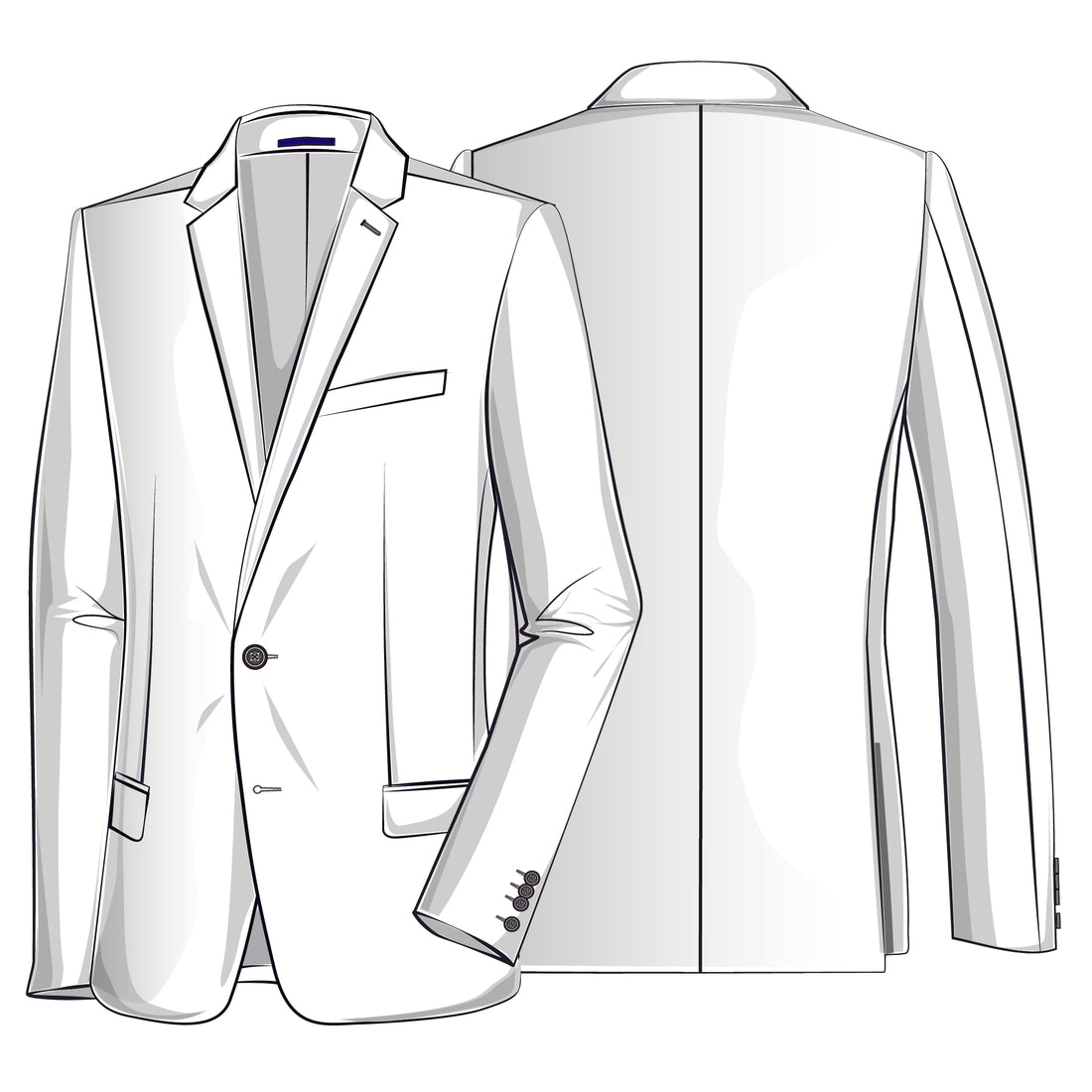 JOOP! Blazer Herren Klassisch Wolle Elasthan