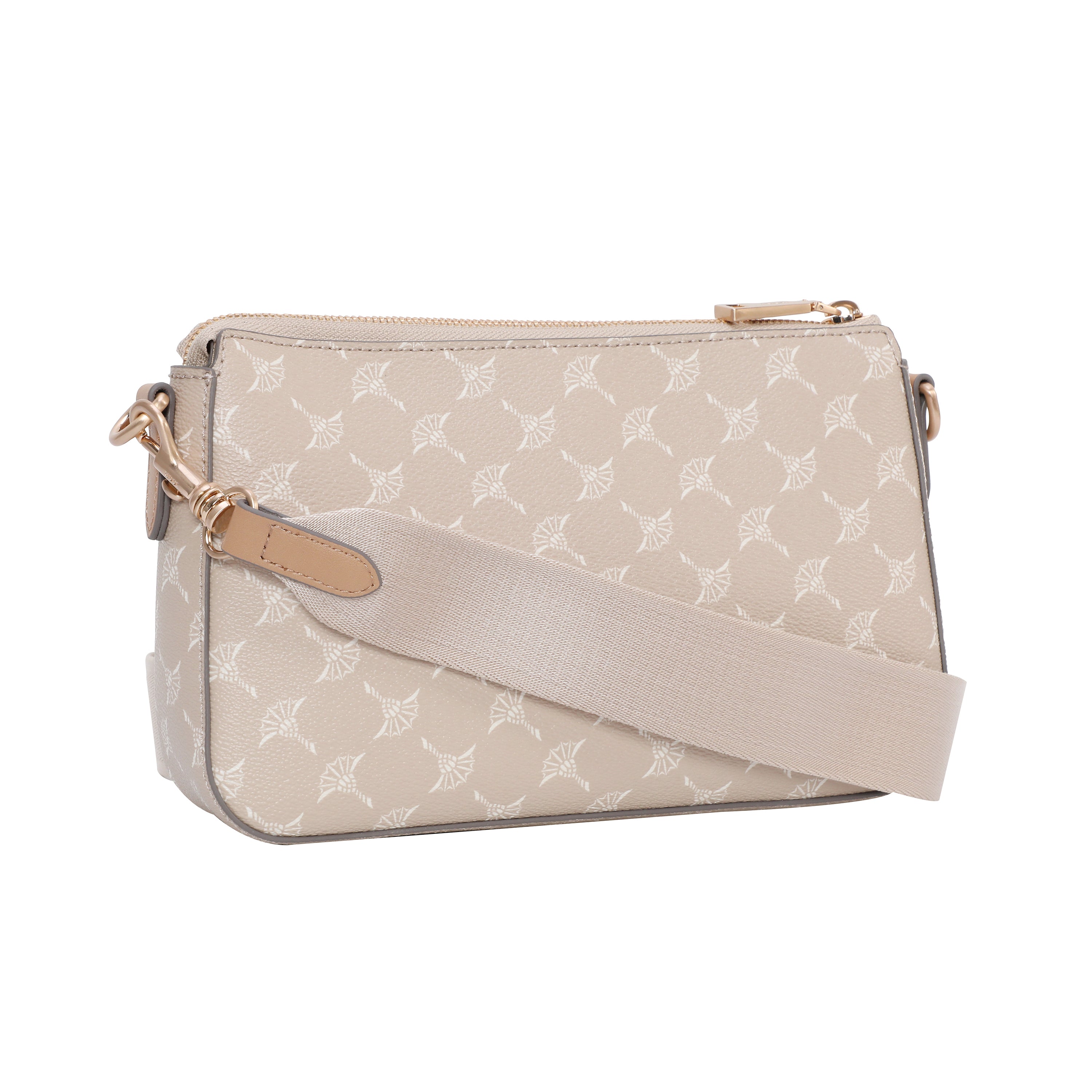 Logoprint Schultertasche Damen Schultergurt herausnehmbares Täschchen