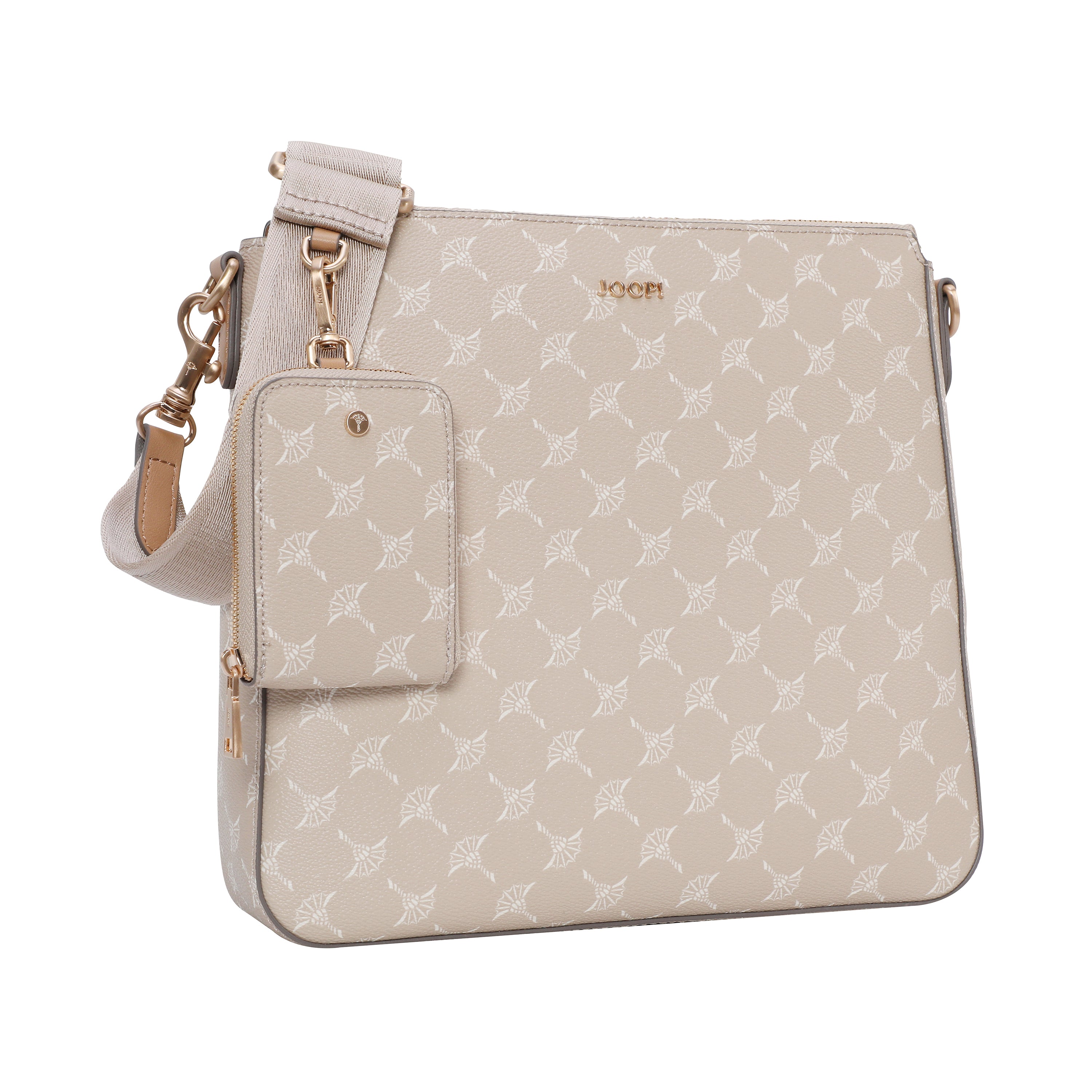 Synthetik Handtasche Damen Schultertasche mit abnehmbarem Täschchen