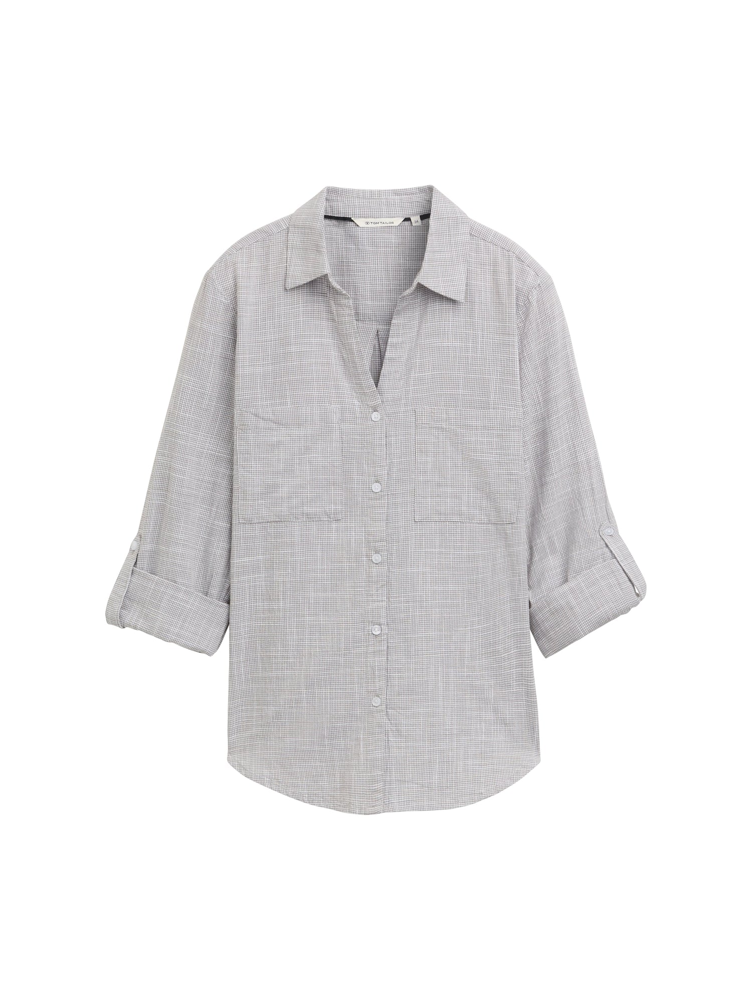 Tom Tailor Denim Bluse Damen Regular Fit Nachhaltige Baumwolle