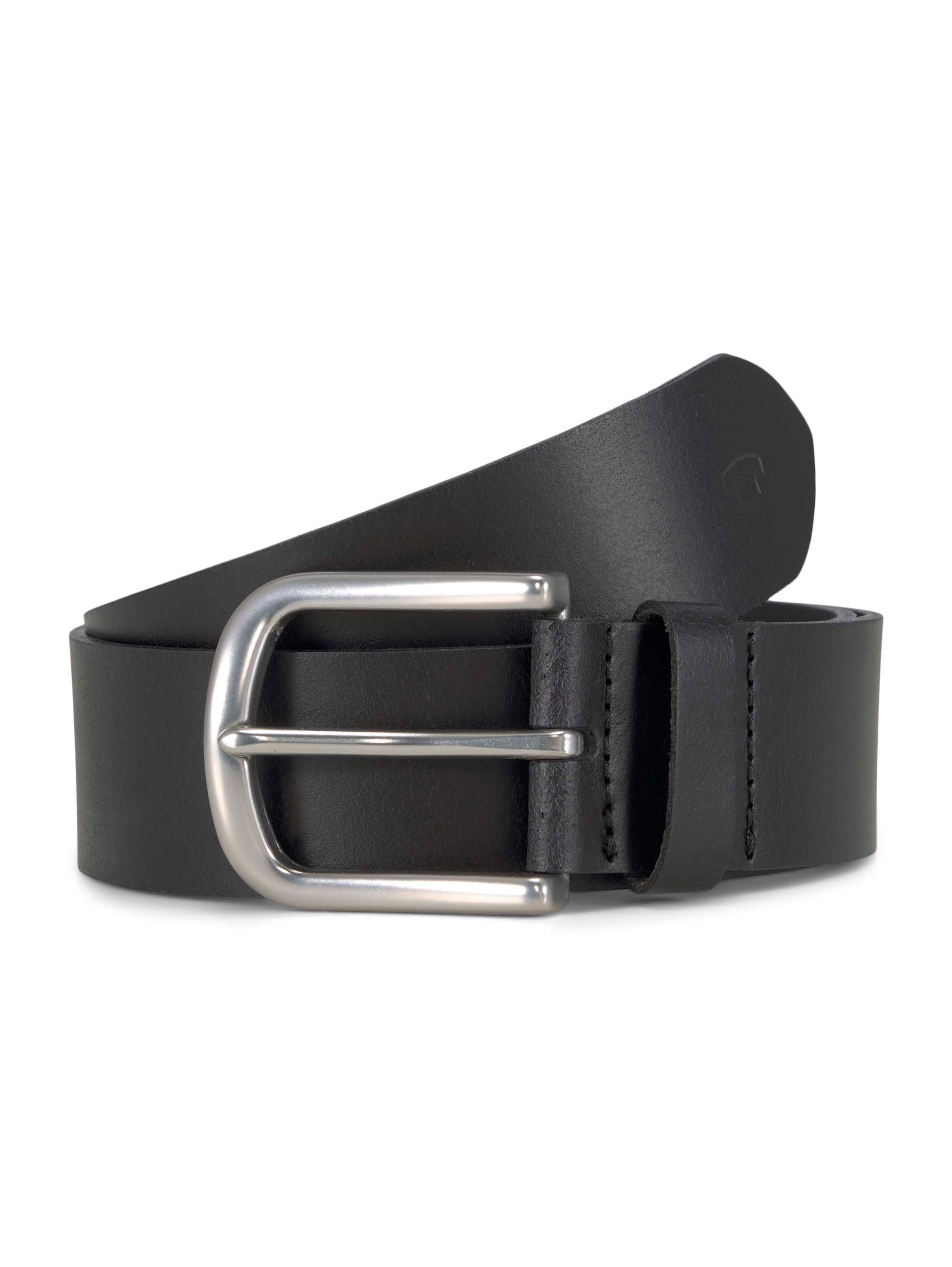 Klassischer Ledergürtel Unisex Echtleder Logoprägung