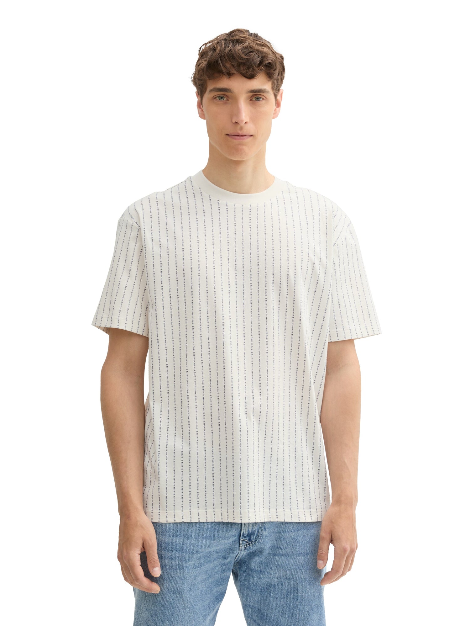 Basic Relaxed Fit T-Shirt mit Alloverprint