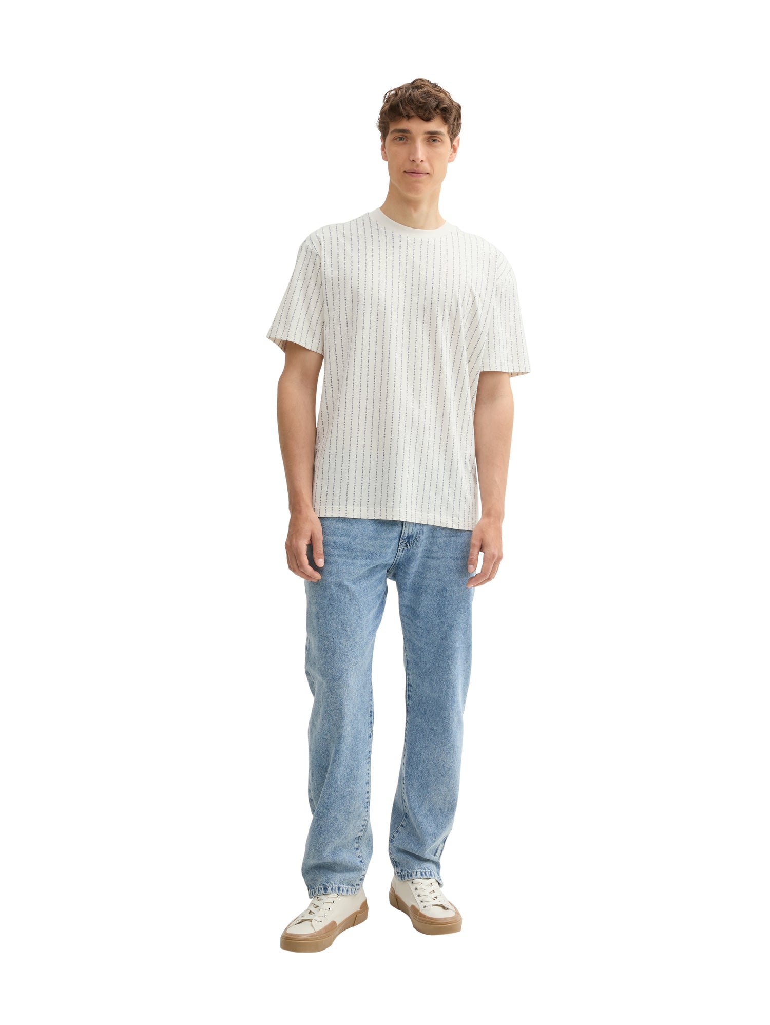 Basic Relaxed Fit T-Shirt mit Alloverprint