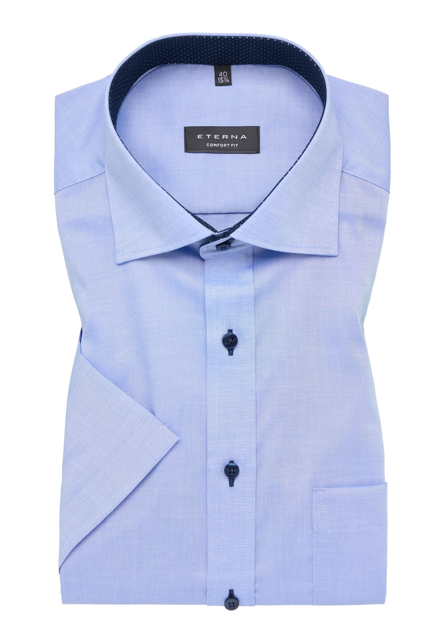 Zeitloser Stil Herren Kurzarmhemd Gala-Kent-Kragen bügelfrei