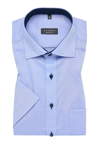 Zeitloser Stil Herren Kurzarmhemd Gala-Kent-Kragen bügelfrei