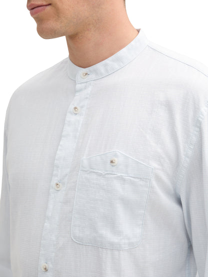 Basic Fit Hemd mit Stehkragen