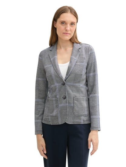 Regular Fit Blazer im Karomuster
