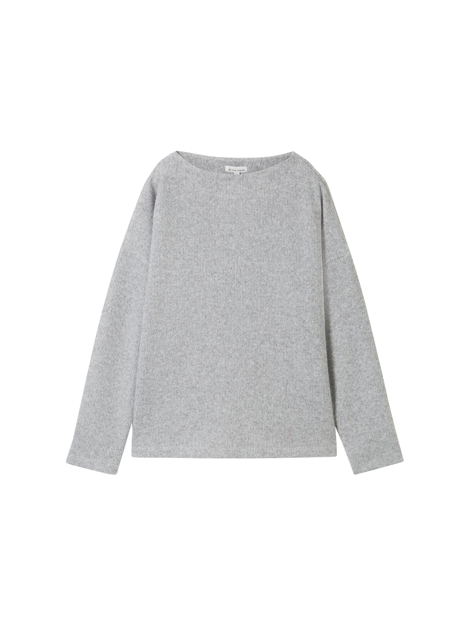 Tom Tailor Denim Female Sweatshirt mit Knopfleiste Rippstrick