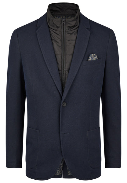 Regular Fit 2-in-1 Blazer mit Fake-Weste für Herren