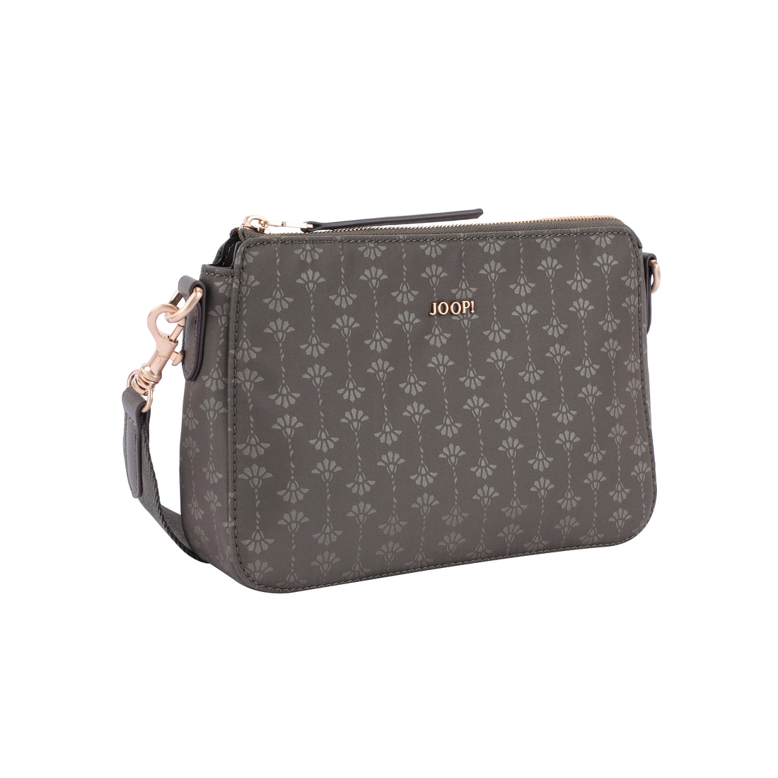 Nylon Damen Umhängetasche mit Reißverschluss Olive Night