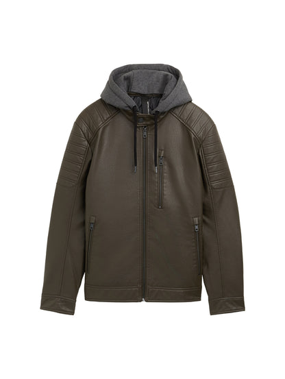 Tom Tailor Denim Jacke aus Fake Leder für Erwachsene Männlich