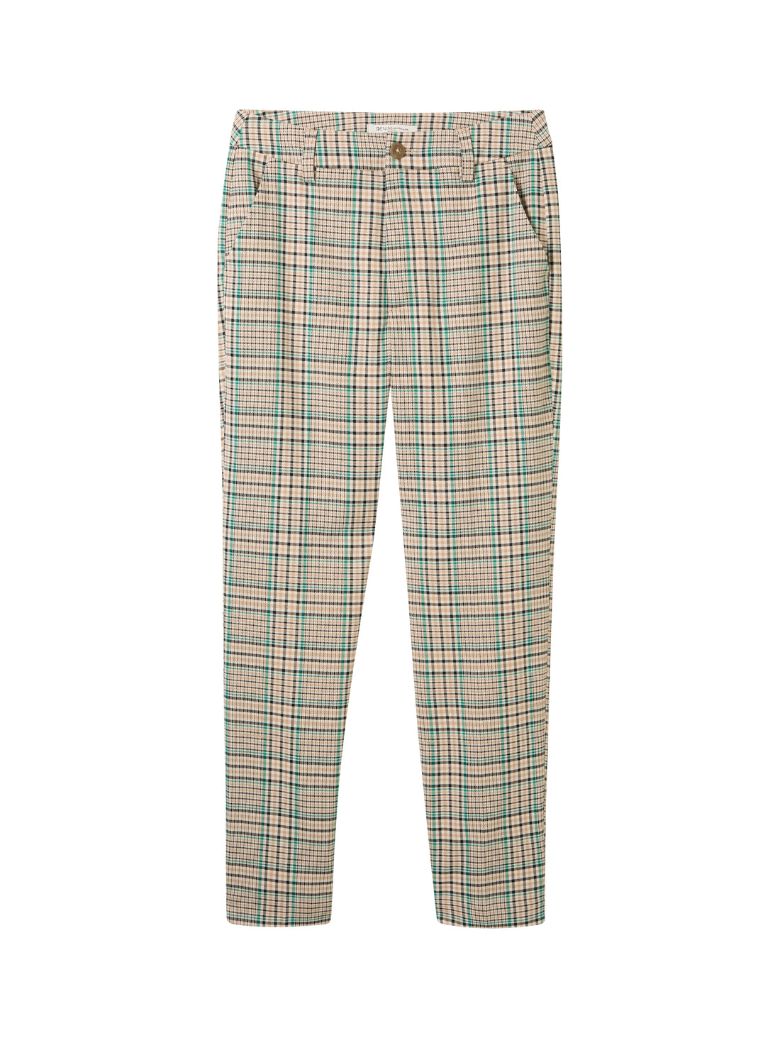 Tom Tailor Denim Checkered Shorts Female Comfort Fit