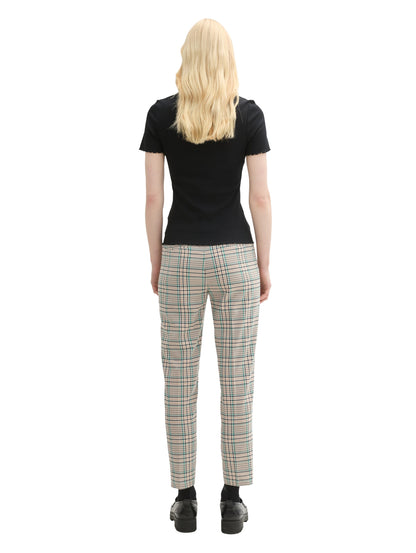 Tom Tailor Denim Checkered Shorts Female Comfort Fit