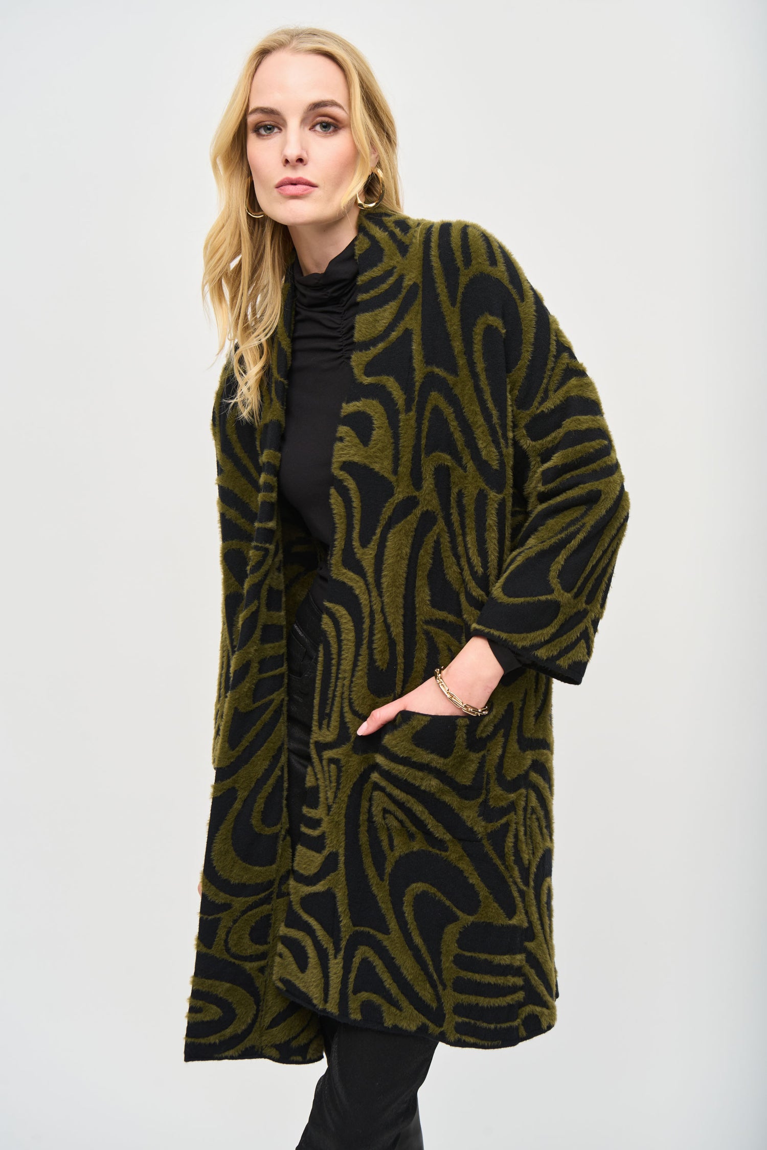 Jacke aus strukturiertem Jacquard