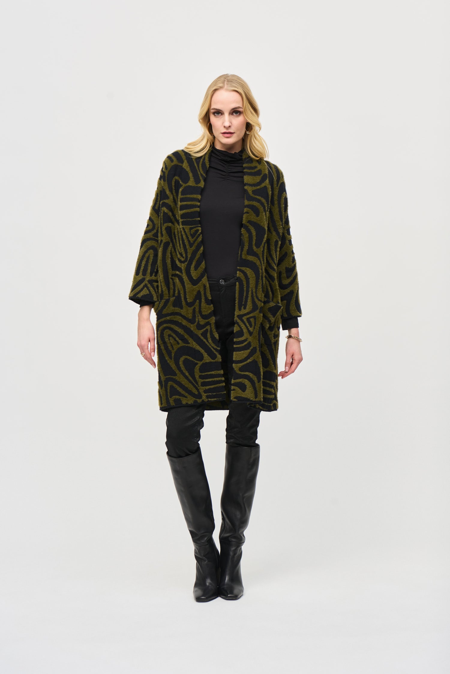 Jacke aus strukturiertem Jacquard