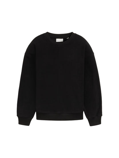 Tom Tailor Denim Male Kinder Sweatshirt mit tonaler Stickerei