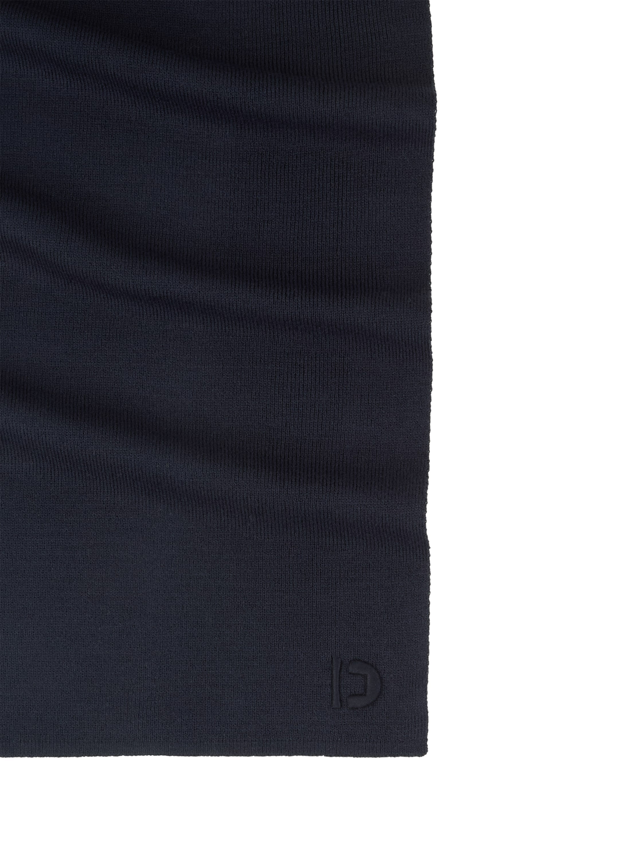 Tom Tailor Denim Male Winterschal Rippstrick Logo-Stickerei