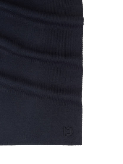 Tom Tailor Denim Male Winterschal Rippstrick Logo-Stickerei