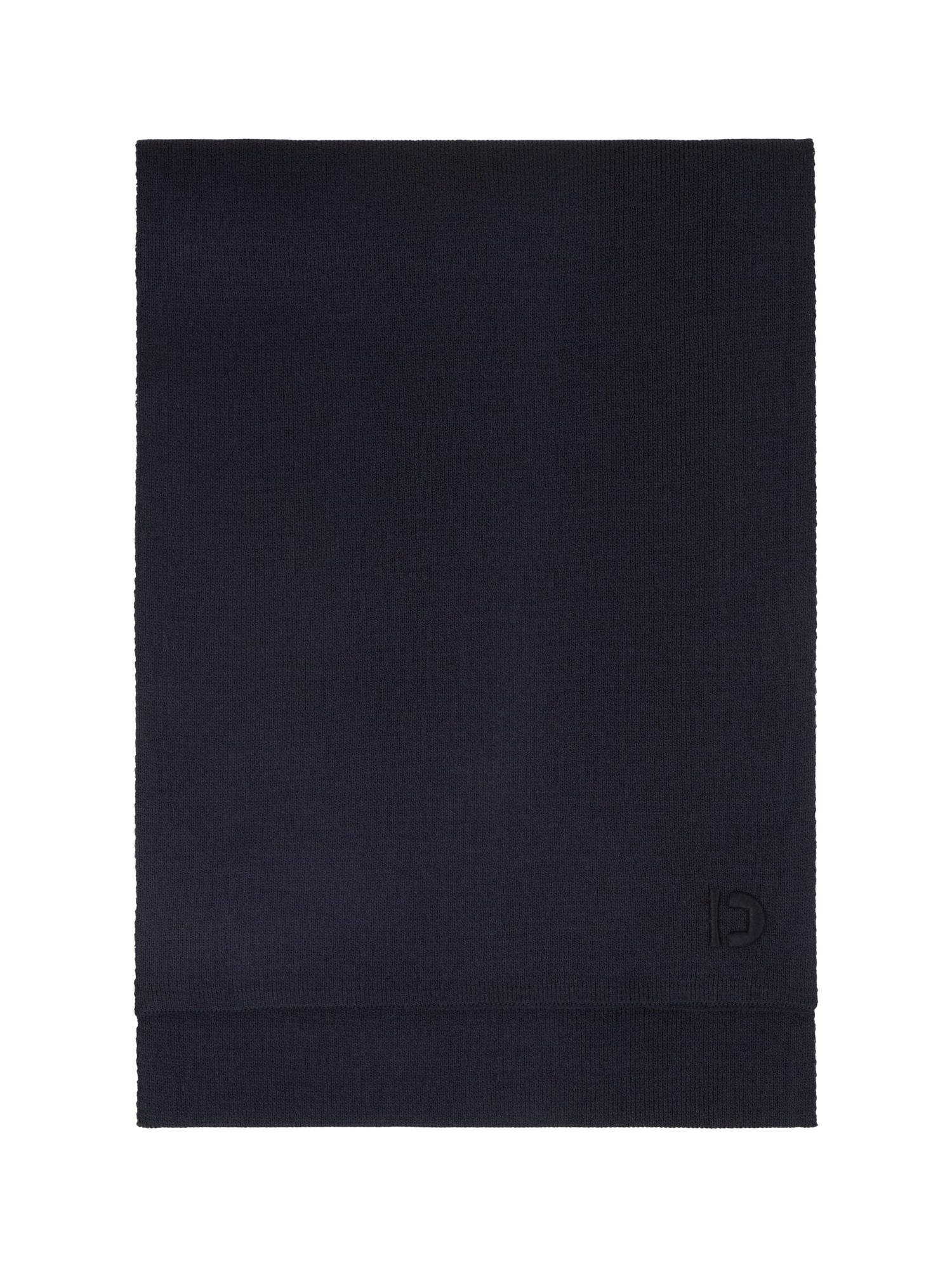 Tom Tailor Denim Male Winterschal Rippstrick Logo-Stickerei