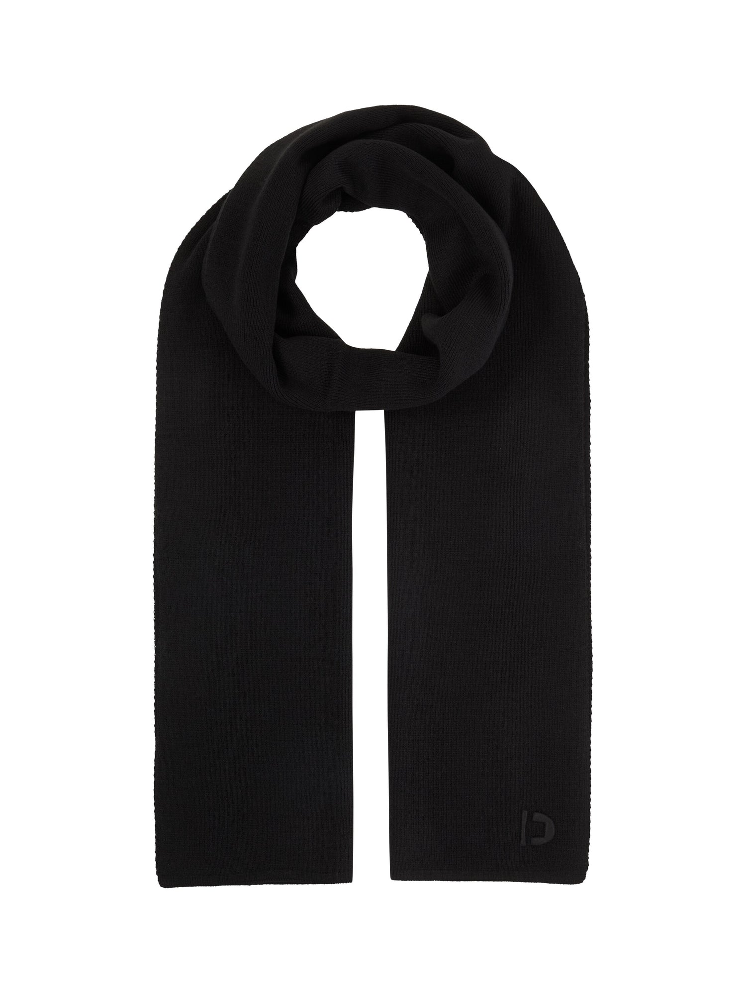 Tom Tailor Denim Male Winterschal Rippstrick Logo-Stickerei