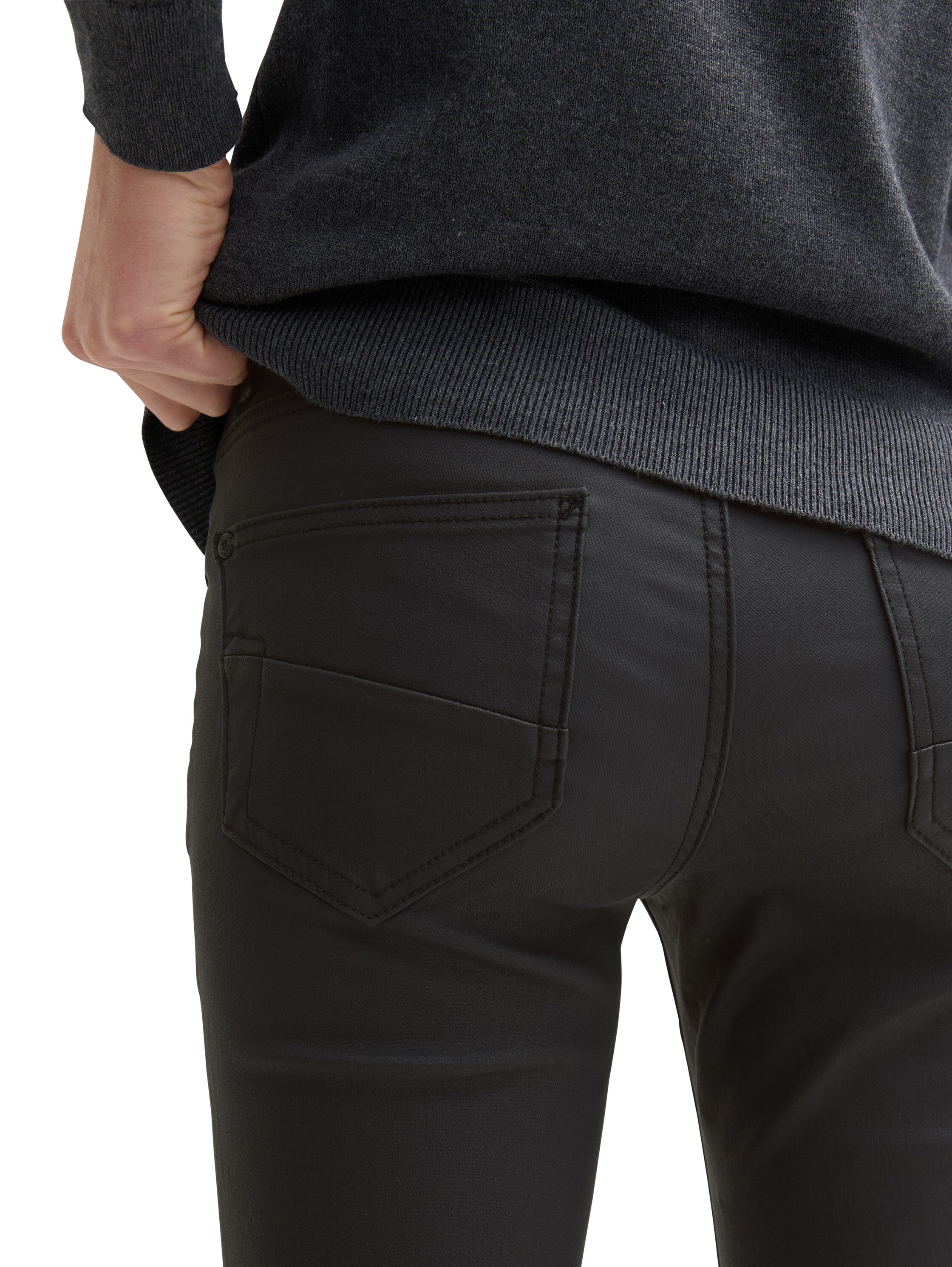 Modische Damen Jeanshose Five-Pocket-Style Beschichtet