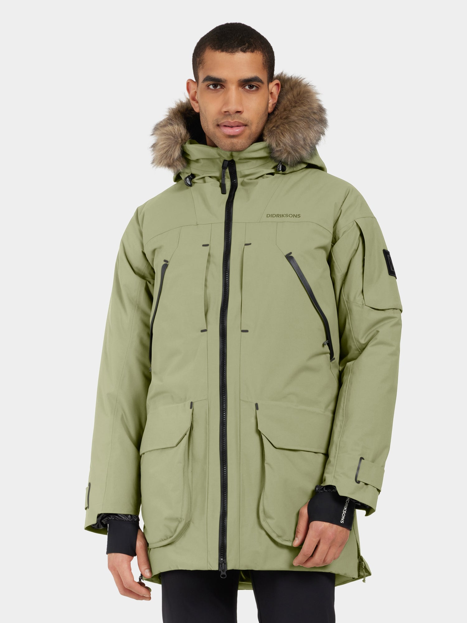Outdoor Marke Herren Jacke mit Kapuze und reflektierenden Details