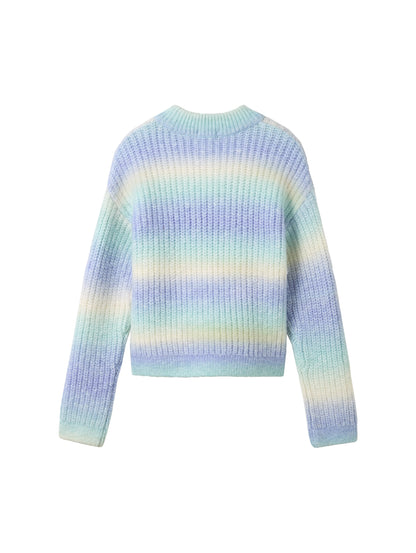 Bunter Kinder Pullover aus weichem Strickmaterial