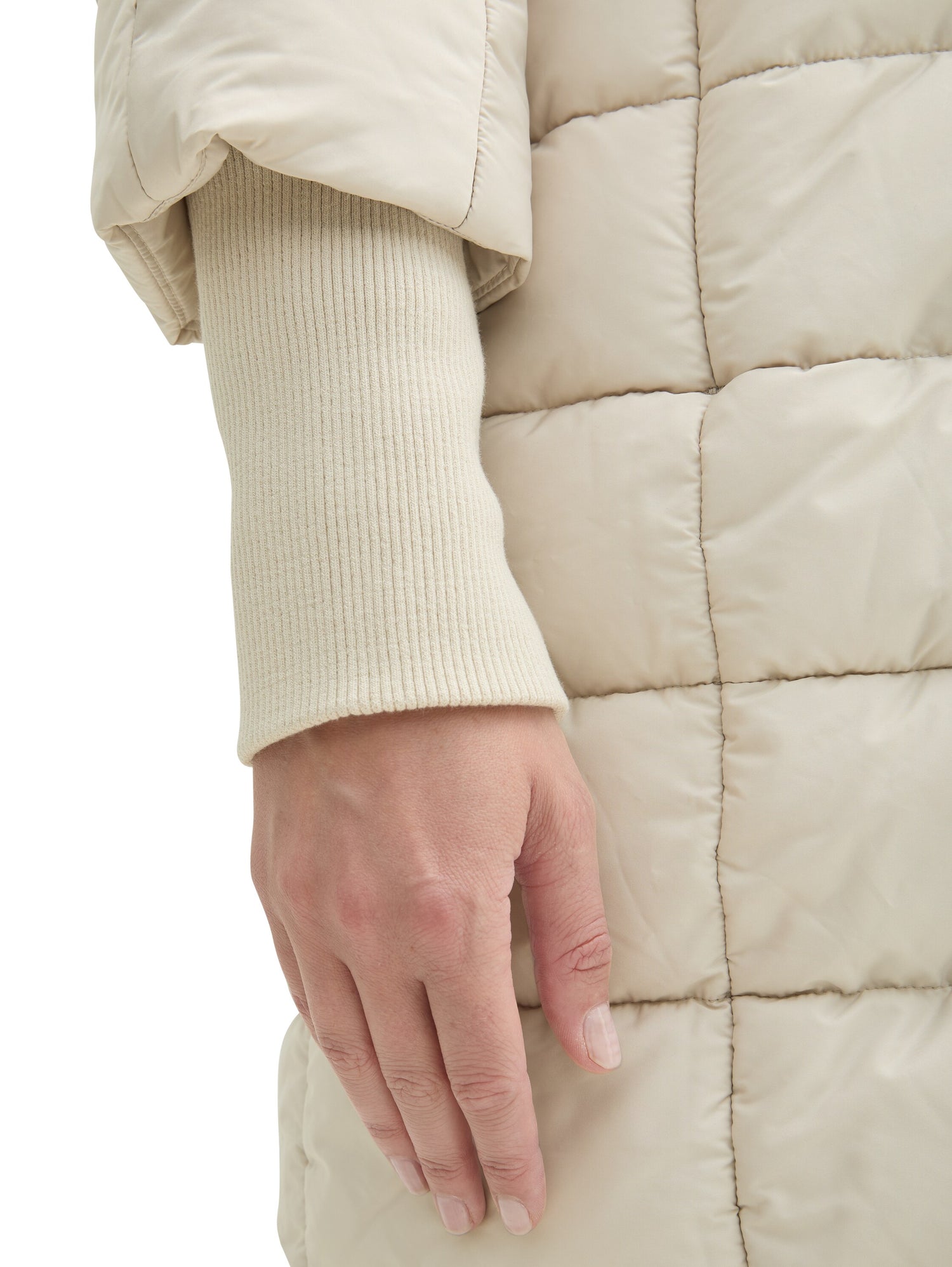 Puffermantel mit Stehkragen