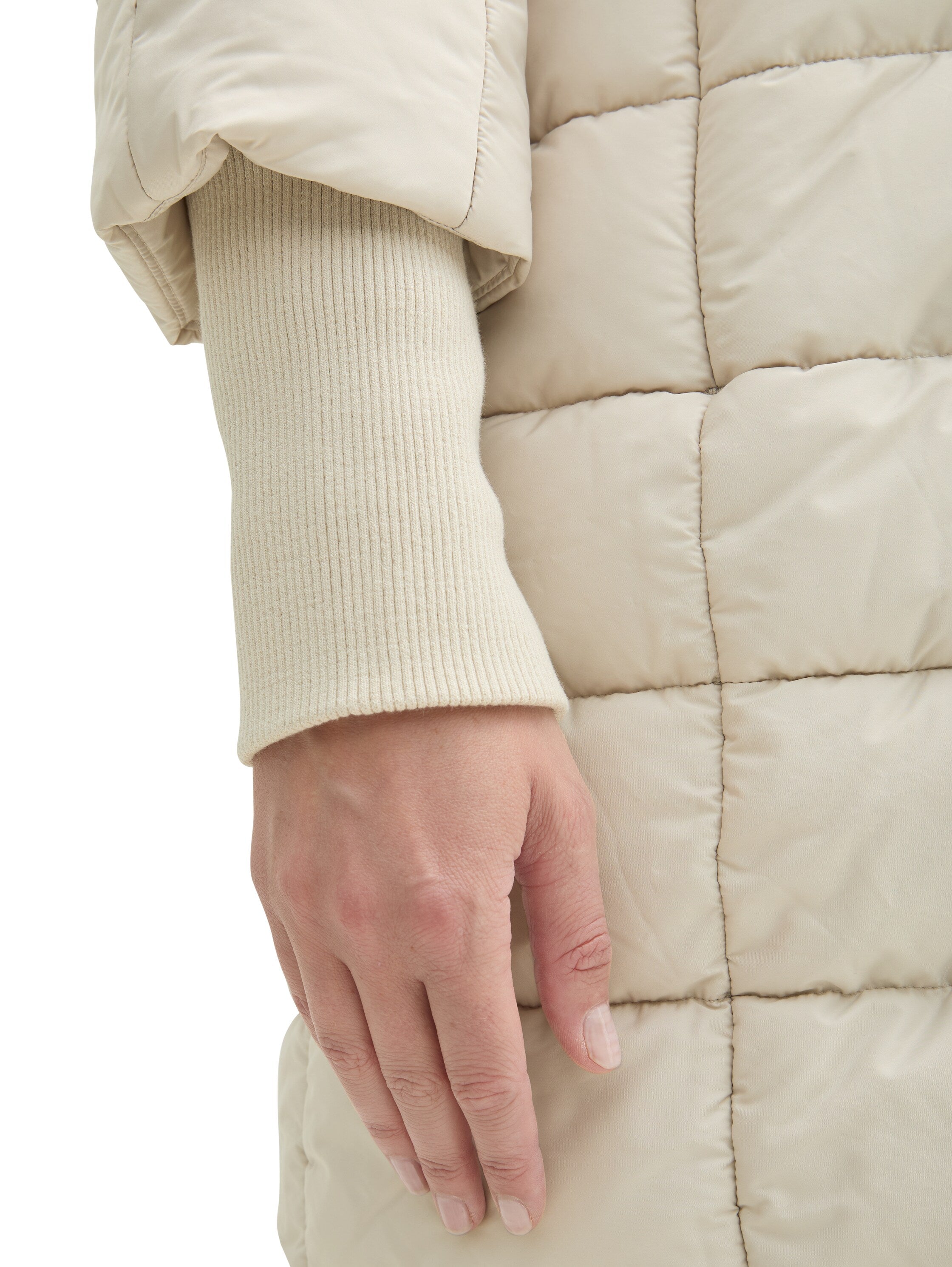 Puffermantel mit Stehkragen