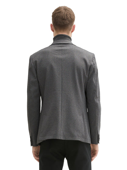 Tom Tailor Denim Blazer Erwachsene mit Piqué Struktur und aufgesetzten Taschen