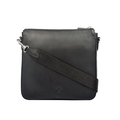 Logo Schultertasche Damen Umhängetasche mit Reißverschluss