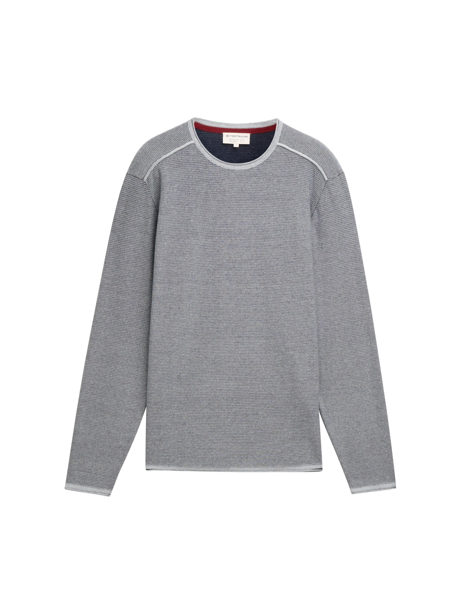 Tom Tailor Denim Male Pullover Rollkante Baumwolle