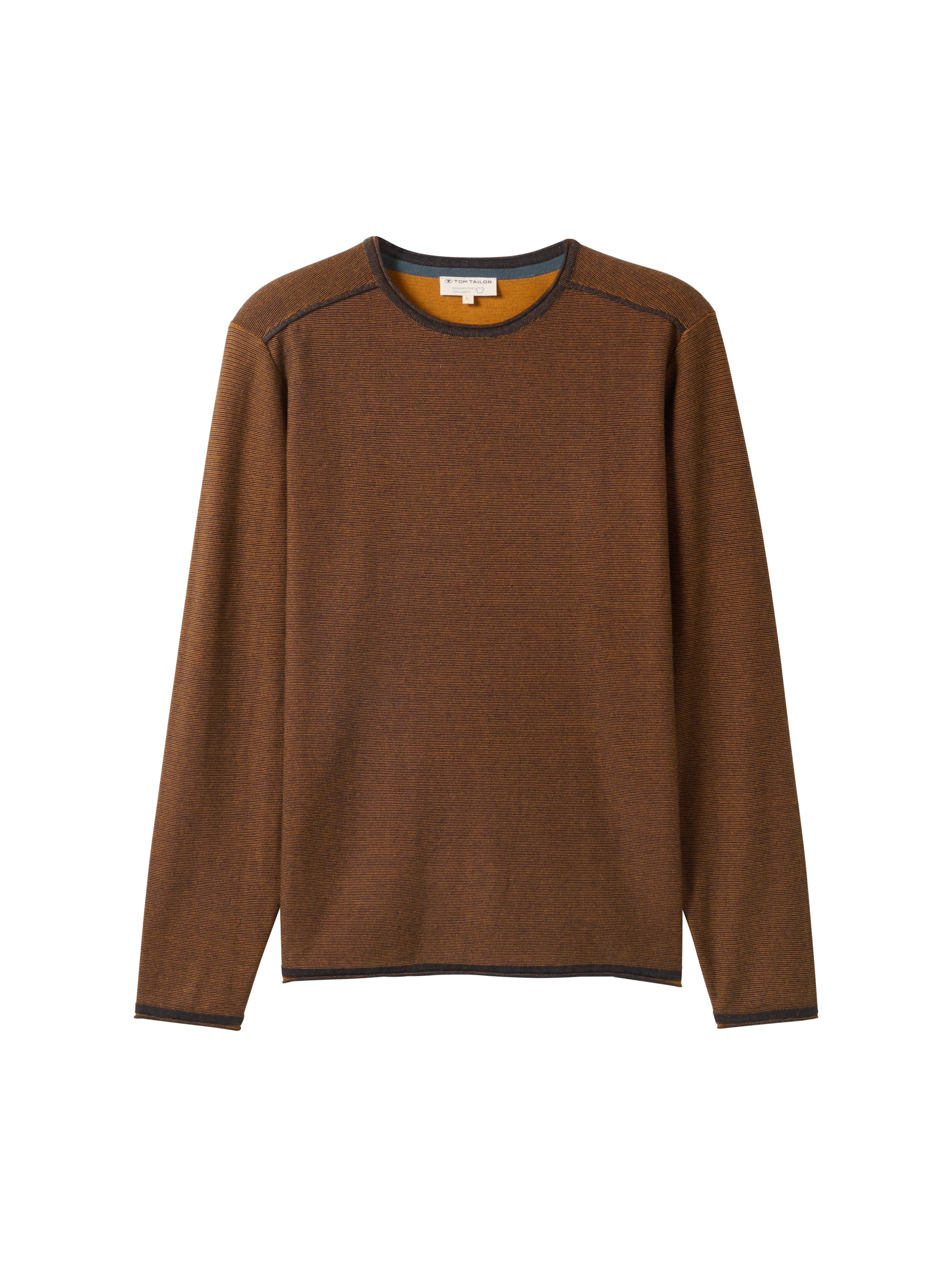 Tom Tailor Denim Male Pullover Rollkante Baumwolle