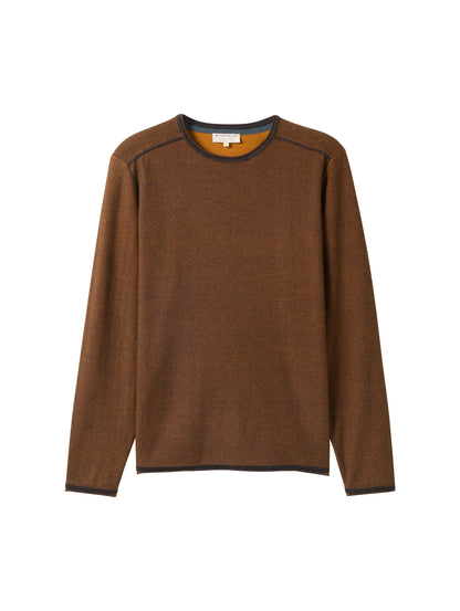 Tom Tailor Denim Male Pullover Rollkante Baumwolle