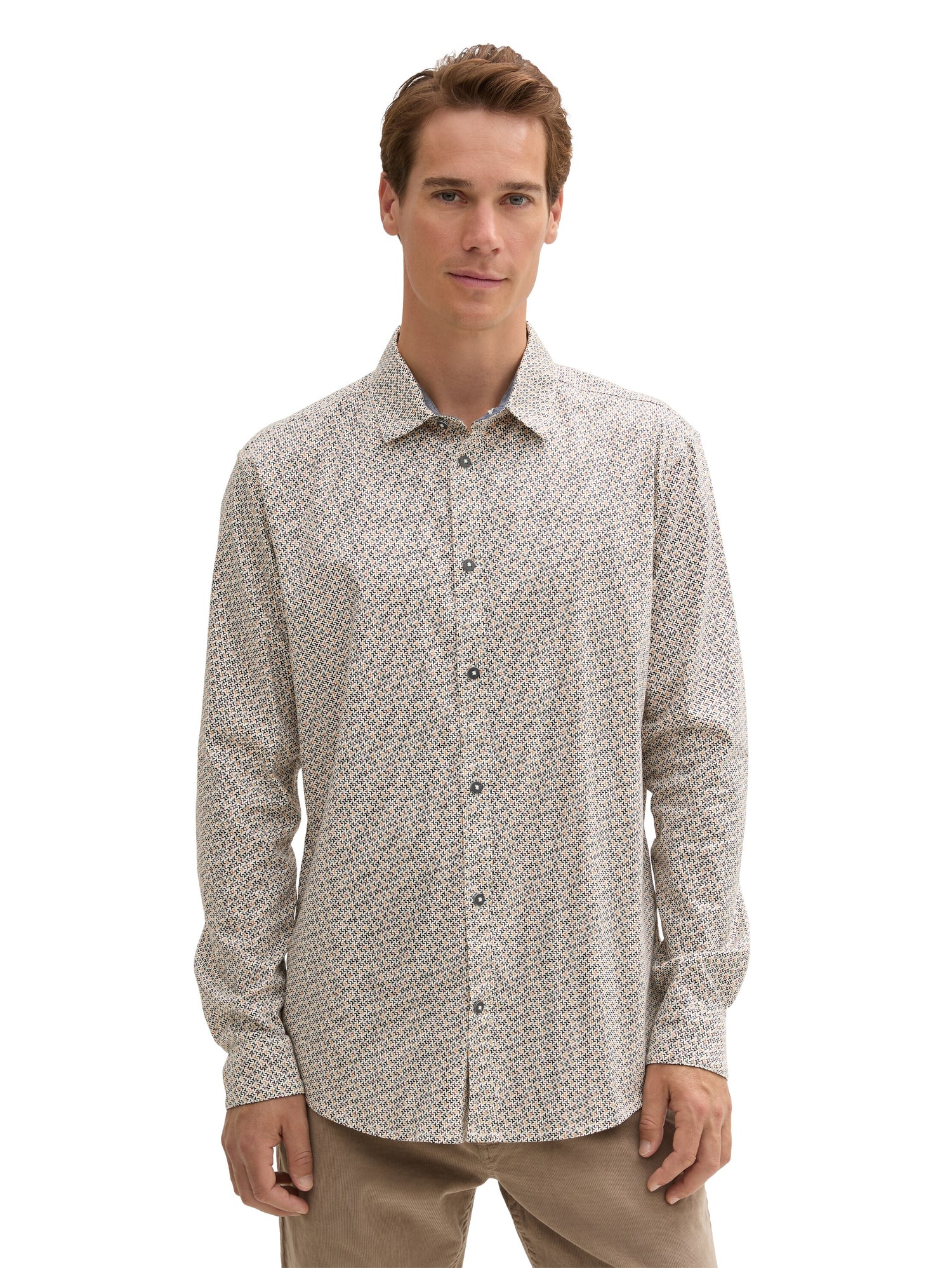 Tom Tailor Denim Herren Hemd Stretch Baumwolle