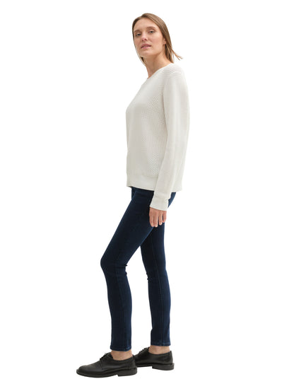 Classic Damen Jeanshose Five-Pocket-Style Gürtelschlaufen