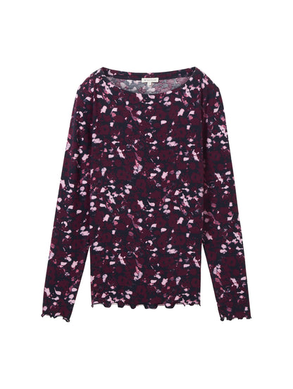 Basic Longsleeve mit Alloverprint