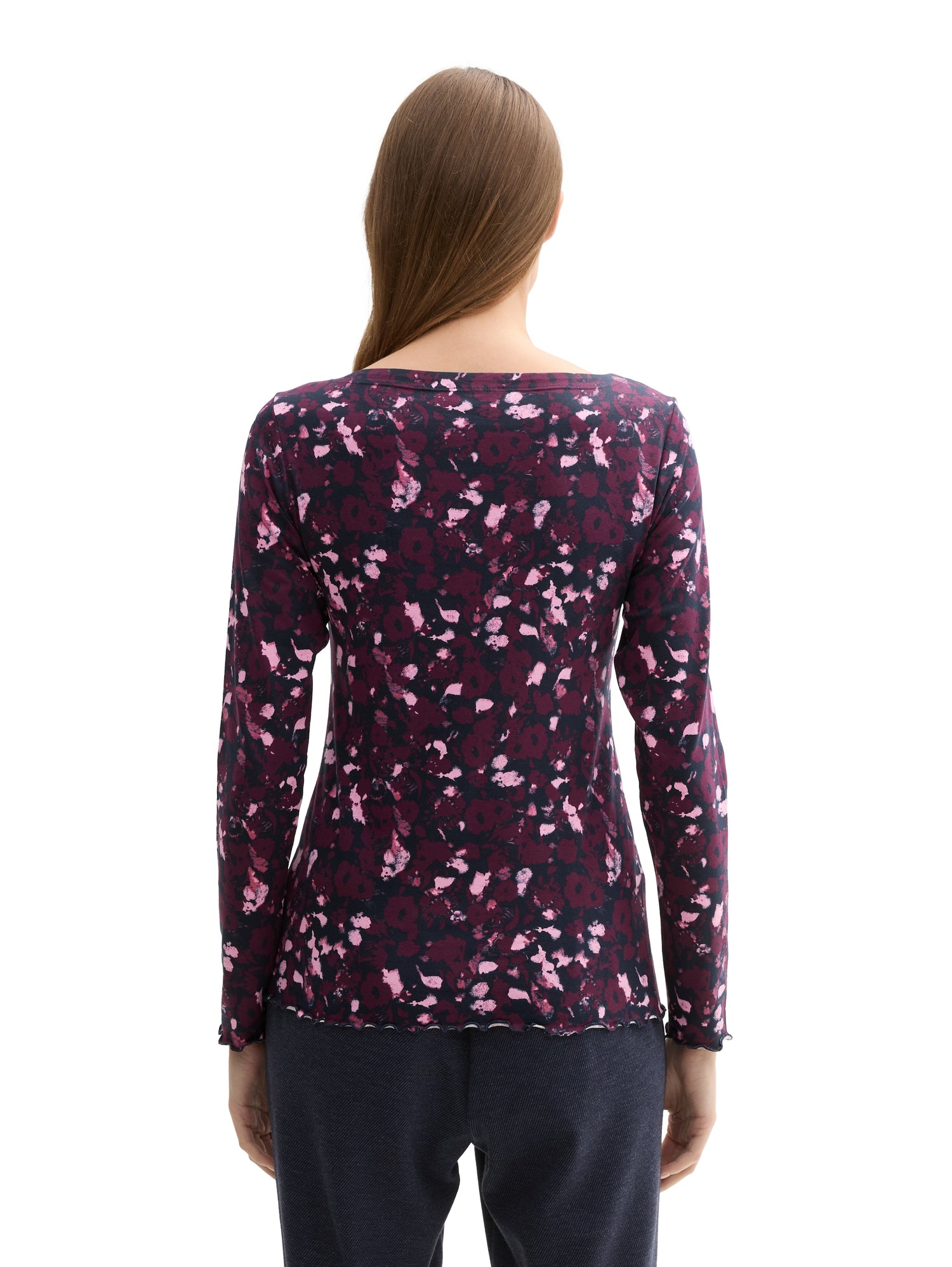 Basic Longsleeve mit Alloverprint