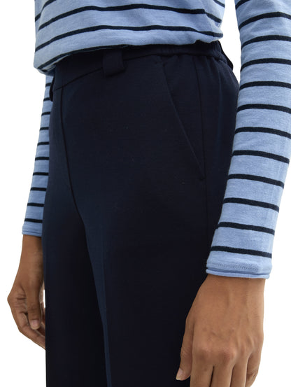 Tom Tailor Denim Male &amp; Fem Damen Hose im Tailoring-Stil mit elastischem Hosenbund