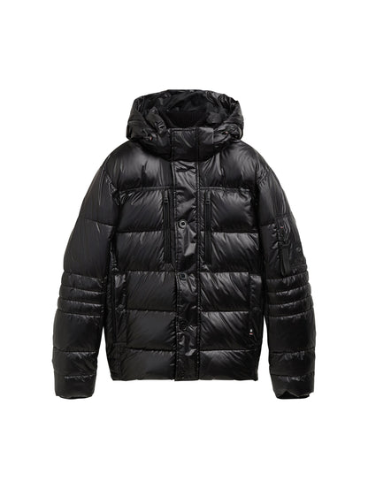 Tom Tailor Denim Herren Pufferjacke mit abnehmbarer Kapuze