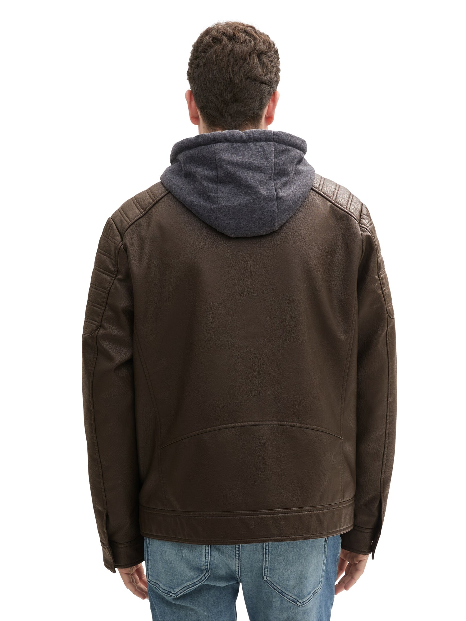Tom Tailor Denim Jacke aus Fake Leder für Erwachsene Männlich