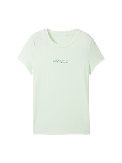 T-Shirt mit Textprint