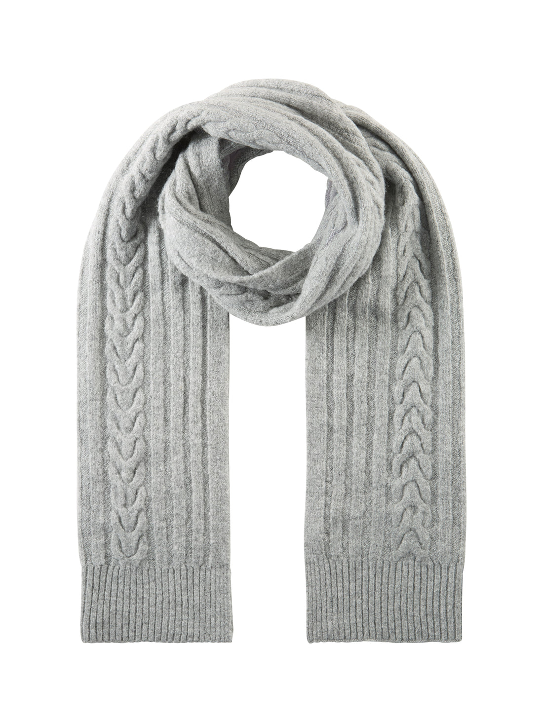 Tom Tailor Denim Winterschal für Damen mit Zopfmuster